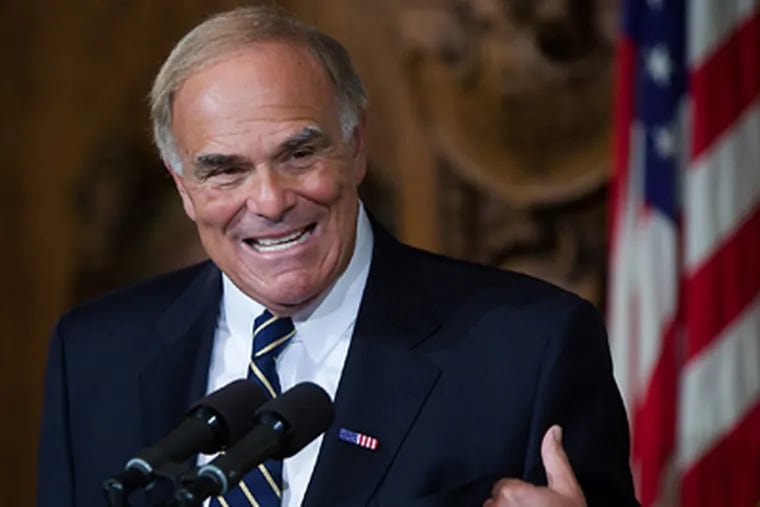 Gov. Ed Rendell has expressed concerns that the latest budget proposal does not include enough new revenue sources . (John C. Whitehead/AP Photo/The Patriot-News)