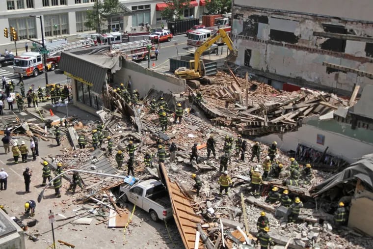 The June 5, 2013 collapse of the Salvation Army Thrift Store at 22nd and Market Sts.