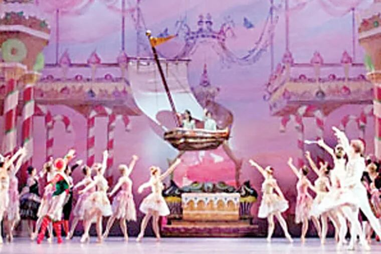 Dancers from the Rock School perform their annual “Nutcracker 1776” at the Merriam Theatre Friday and Saturday.
