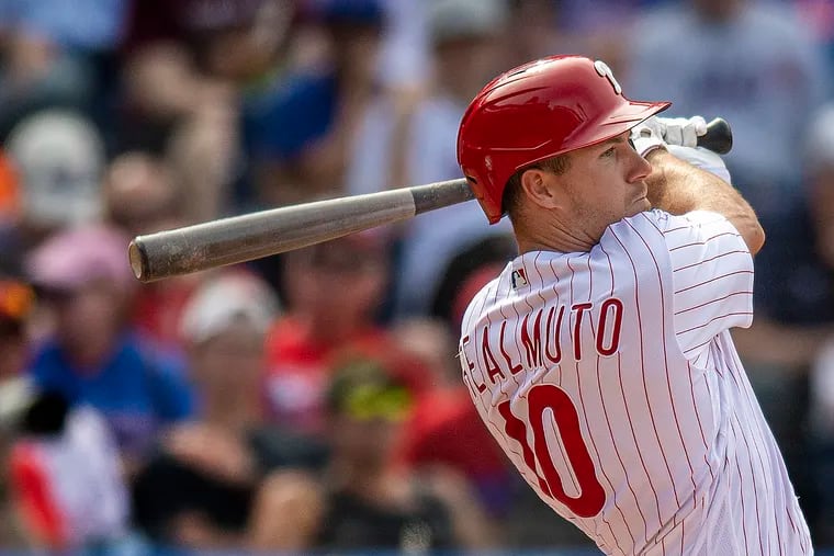 Phillies catcher J.T. Realmuto is hitting .306/.348/.419 entering Tuesday's game.