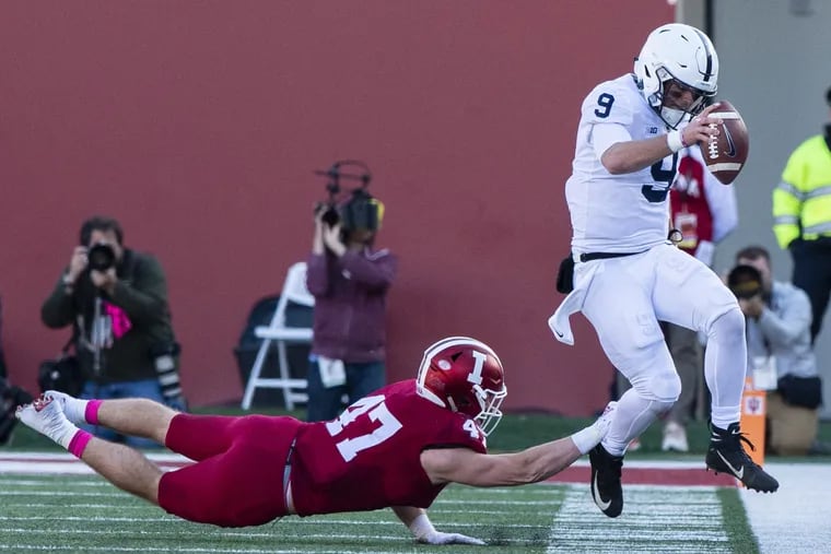 Quarterback Trace McSorley has been carrying the load for Penn State on offense, having ran the ball at least 18 times over the last four games.
