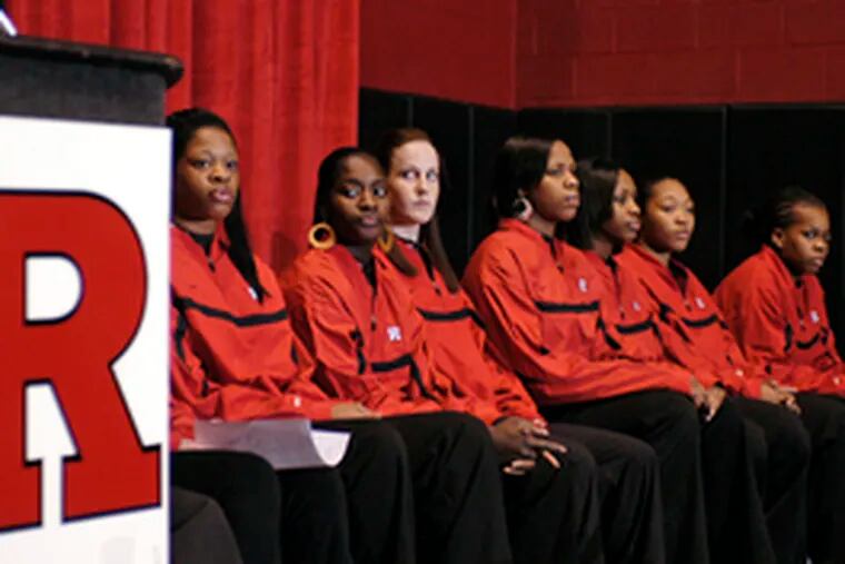 The Rutgers women's basketball team prepares to respond to disparaging remarks made by radio personality Don Imus.