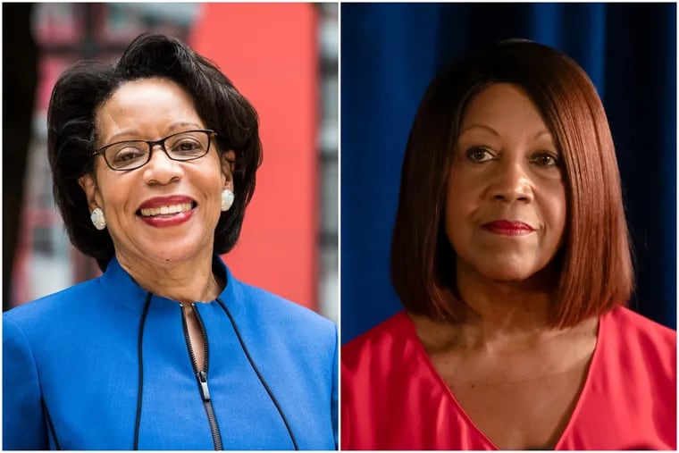 The late Temple University president JoAnne A. Epps, left, and New Jersey Lt. Gov. Sheila Oliver had both been filling in at the top jobs in their respective jobs when they died suddenly.
