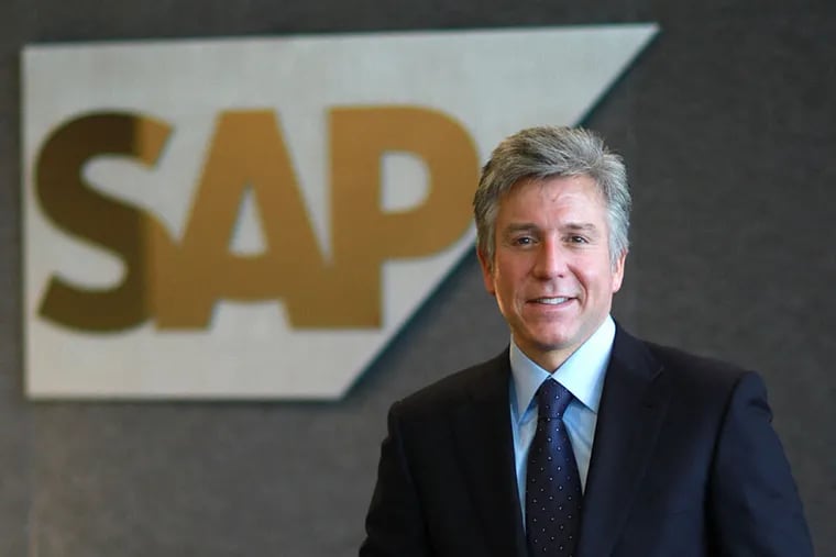 SAP chief executive Bill McDermott at the U.S. headquarters in Newtown Square. He has written his autobiography. DAVID SWANSON / Staff Photographer