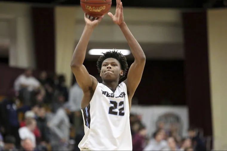 Duke recruit Cameron Reddish and Westtown will take on Camden in a Saturday afternoon basketball contest.