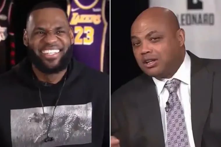 All LeBron James could do was laugh when TNT's Charles Barkley mocked him over the Anthony Davis debacle.