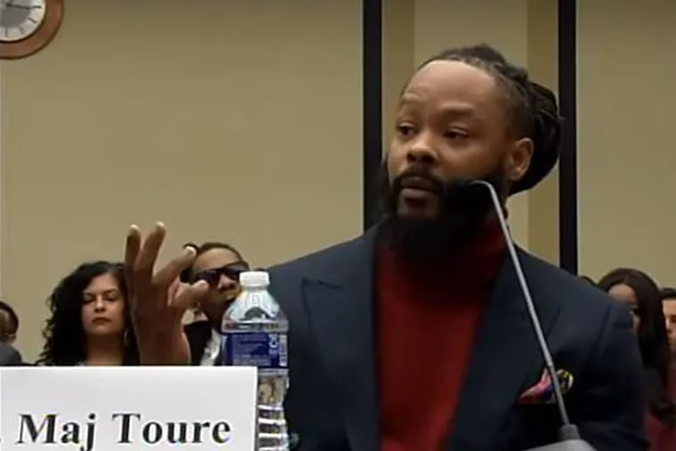Maj Toure, a Second Amendment activist and Libertarian Party candidate for Philadelphia City Council, testified in a Sept. 26 hearing of the U.S. House Committee on The Judiciary about gun violence in cities.