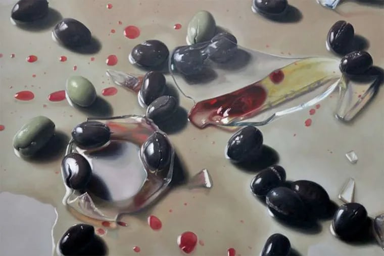 Michael Halak's &quot;Syrian-African Cracked Olives&quot; is in the debut Israeli-contemporary art exhibition at Rutgers-Camden Center for the Arts.