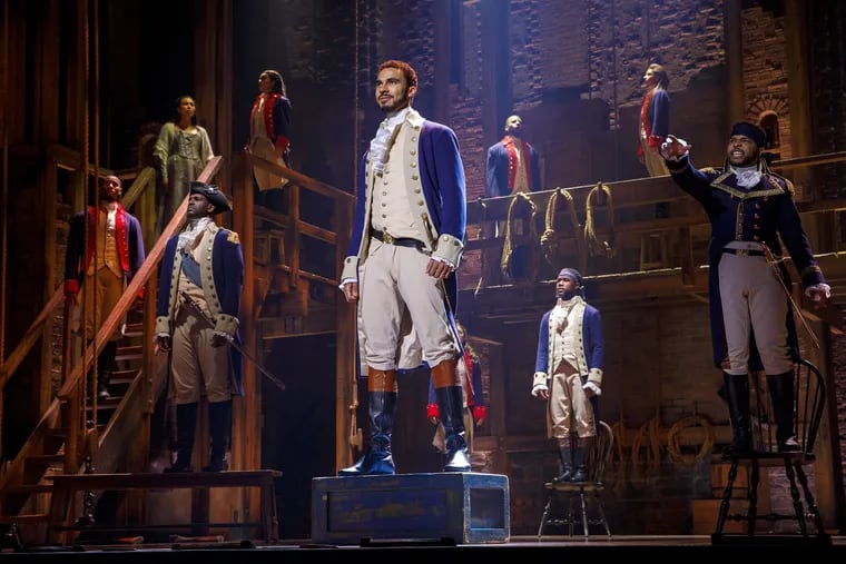 The national tour of "Hamilton" opened at the Forrest Theatre on Tuesday.