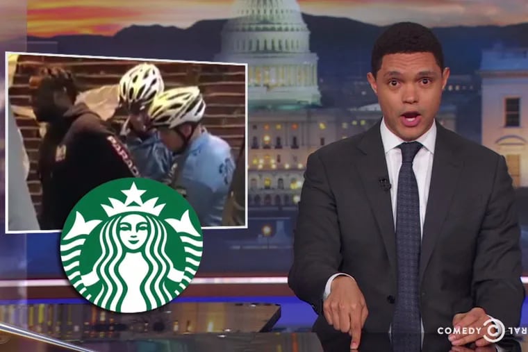 “The Daily Show” host Trevor Noah is the only prominent late-night comedian that has spent considerable time discussing the arrests of two black men in a Philadelphia Starbucks.