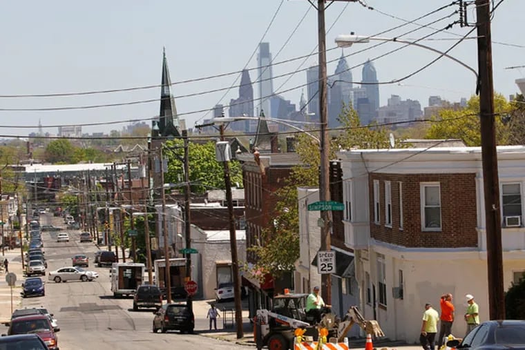 Girard Avenue at 65th Street in Haddington, which has one of the highest rates of homeownership in Philadelphia. (Michael S. Wirtz / Staff Photographer)