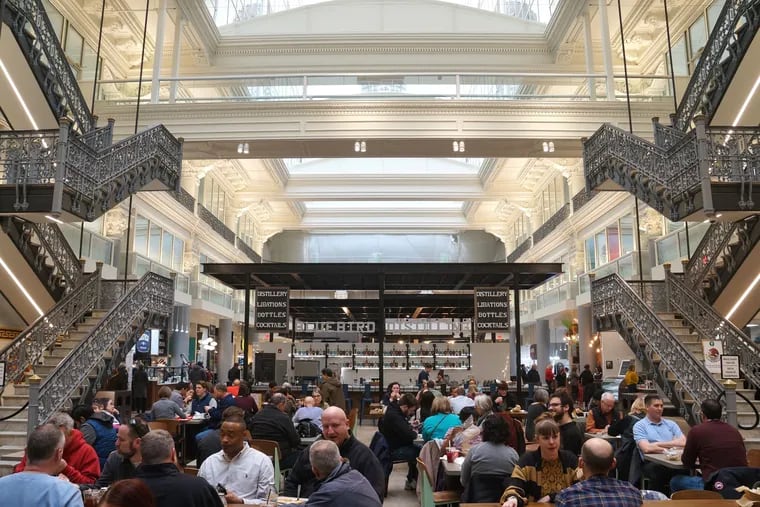 A view of The Bourse food hall.