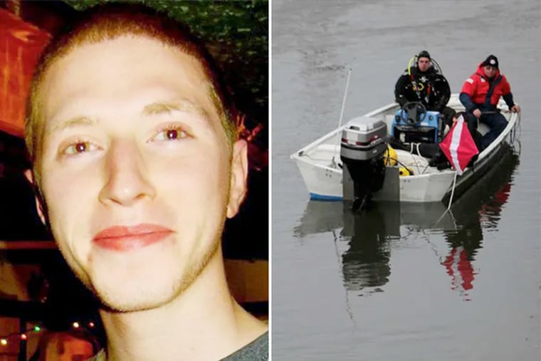 The body of missing college student Shane Montgomery (left), was recovered Saturday from the Schuylkill River in Manayunk, not far from the pub where he was partying the night of Thanksgiving Eve.