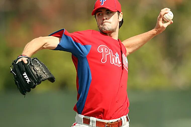 Cole Hamels will start for the Phillies in today's game against the Boston Red Sox. (Yong Kim/Staff file photo)