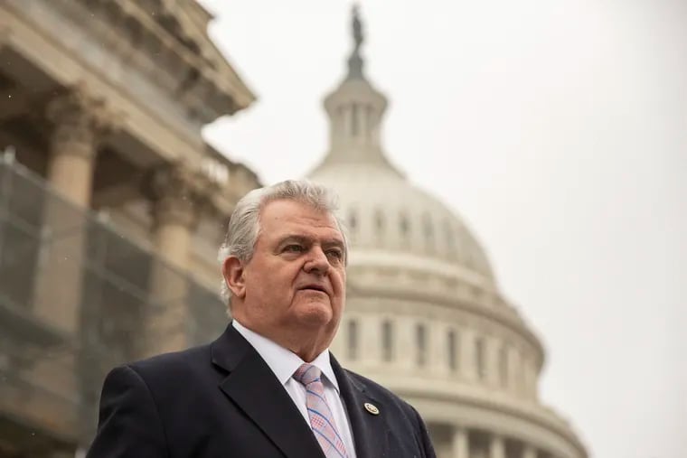U.S. Rep. Bob Brady poses for a portrait outside of the Capitol Building in Washington, D.C. on Thursday, Dec. 20, 2018. Brady, who has represented Philadelphia in congress for two decades, is retiring this month. HEATHER KHALIFA / Staff Photographer