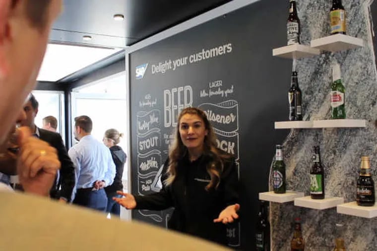 Rebecca Cranmer demonstrates the ways SAP can help customers pick the perfect beer.