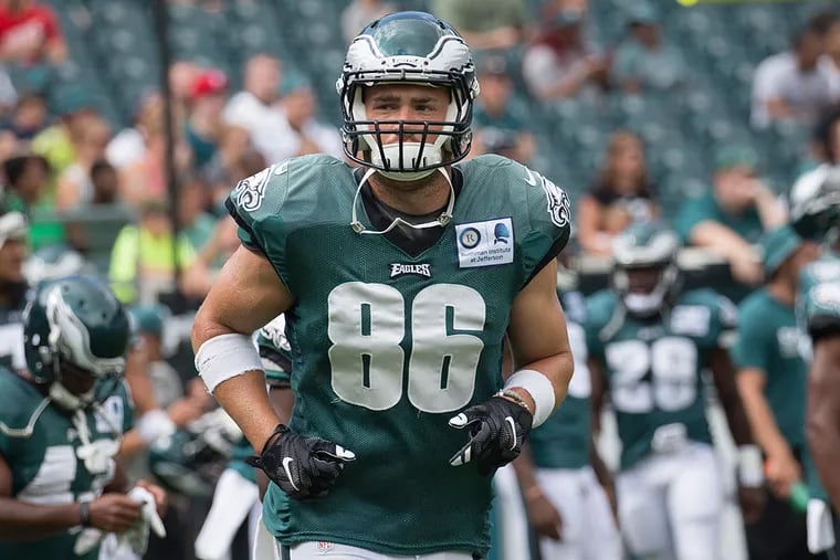 Zach Ertz on the Eagles use of three-tight end sets this season: 'We think it could be a big staple of the offense.'