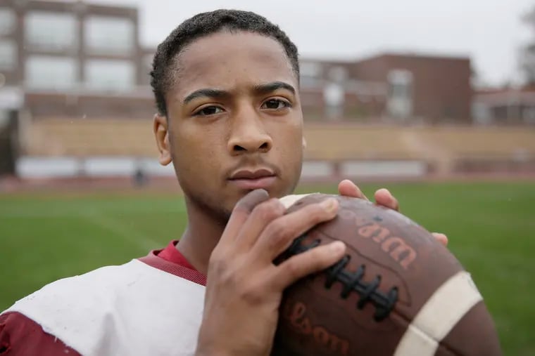Haddon Heights football player Josh Harrielal had parts of two fingers sliced off in an accident while working at a bakery over the winter.