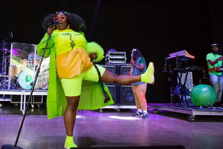 Tank and the Bangas performs at the Roots Picnic festival at Fairmount Park in Philadelphia on Saturday, June 01, 2019.