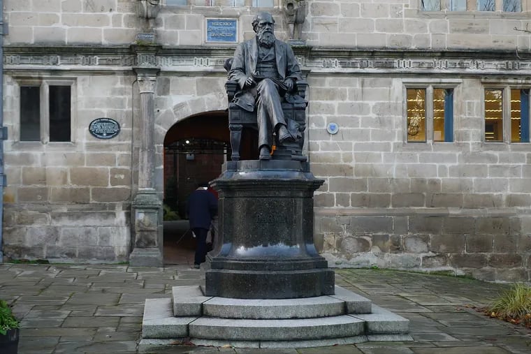 A statue of Charles Darwin in his hometown of Shrewsbury, England. Attempts using the research of naturalists like Darwin to classify humans into biological "races" don't match the science, write professors at the College of New Jersey.