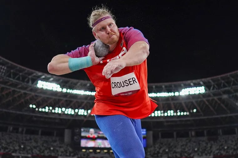Ryan Crouser, of the United States, will compete for a gold medal in the men's shot put at the Tokyo Olympics.