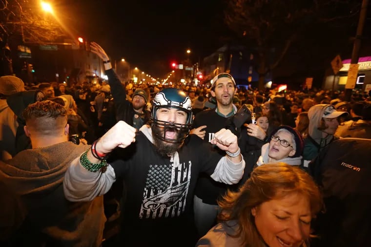 Eagles fans were more interested in celebrating on the streets of South Philly than in their bedrooms after the team won Super Bowl LII.
