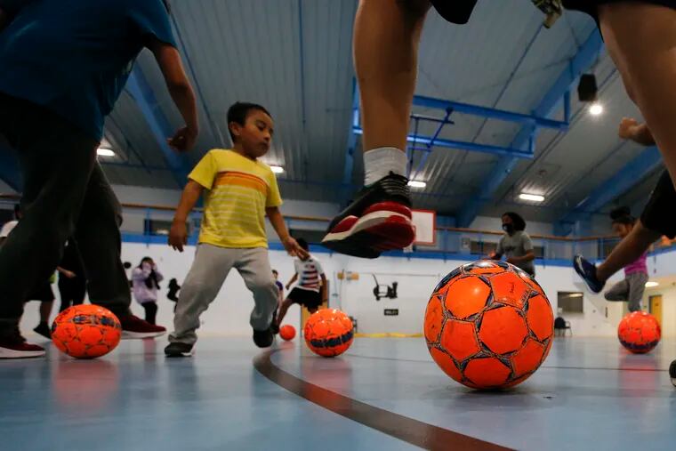 Thursday nights mean soccer practice at the ALMS Center in Bridgeton, where a faith-based organization called Revive SJ and the city Police Athletic League launched the program after parents in the local Mexican community said their children wanted a chance to play the sport.
