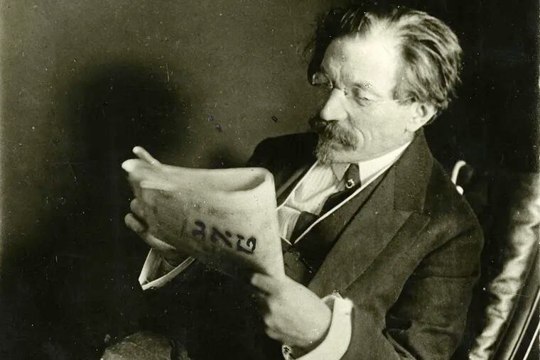 Sholem Aleichem - whose Yiddish stories were literary and cultural guideposts for the many thousands scattered by the Great War - gave his last public reading 100 years ago in Philadelphia.