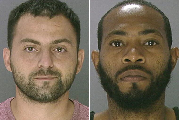 Khusen Akhmedov, left, and Ahmen Holloman are accused of killing a mother and her three sons who were crossing Roosevelt Boulevard.