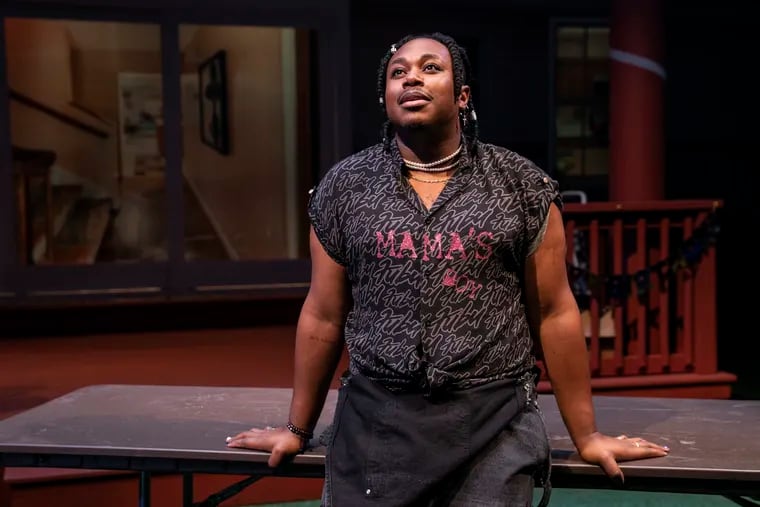 Marcel Spears in the New York premiere production of Pulitzer Prize Winner Fat Ham, written by James Ijames, co-produced by National Black Theatre and The Public Theater. (Joan Marcus/The Public Theater/TNS)