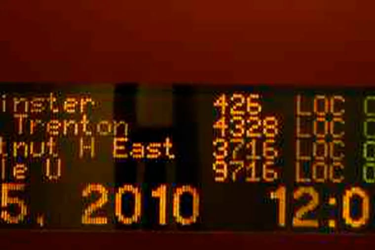 The train schedule at Suburban Station now shows destinations by town name rather than by such confusing terms as &quot;R5.&quot;