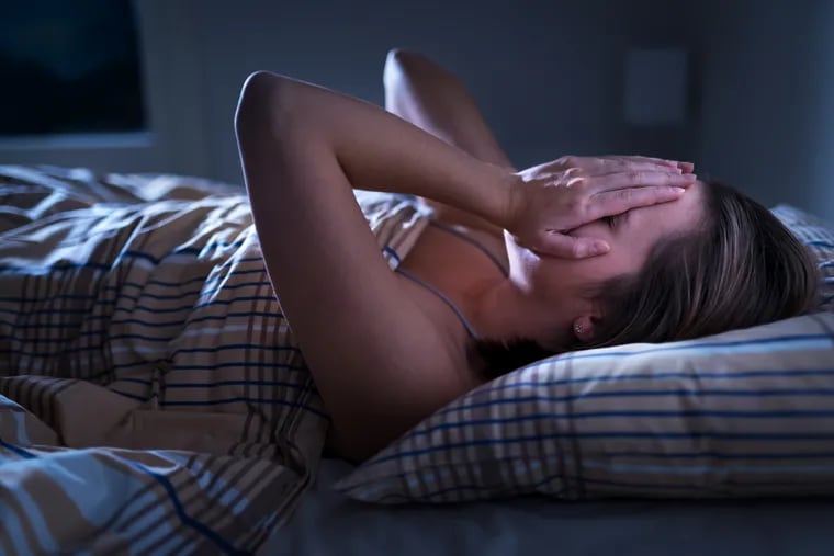 People who have high levels of anxiety and stress do not sleep as well.