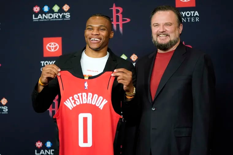 Former Rockets GM Daryl Morey landed Russell Westbrook on July 16, 2019, in a trade involving Chris Paul.