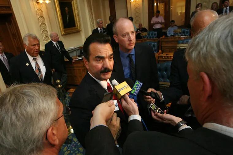 Assembly Speaker Vincent Prieto: “It looks like [Republicans] are … again kicking the can down the road.” A GOP member said Democrats could pass a tax themselves. (AP Photo / Northjersey.com, Chris Pedota)