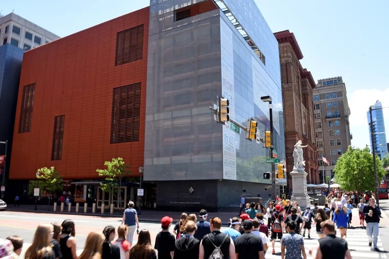 The National Museum of American Jewish History on Independence Mall in Philadelphia June 9, 2017. It moved into the current building after new construction, opening in November 2010.