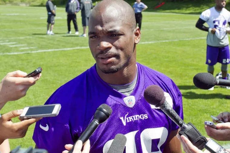 Adrian Peterson of the Minnesota Vikings has been charged with injuring a child after disciplining his son with a &quot;switch.&quot;