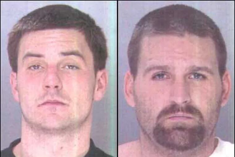 Police charged Daniel T. Hart, 23, (left) and Charles Warenecki (right) 31,in the murder of Alice Thurnau, 90. (Police handout)