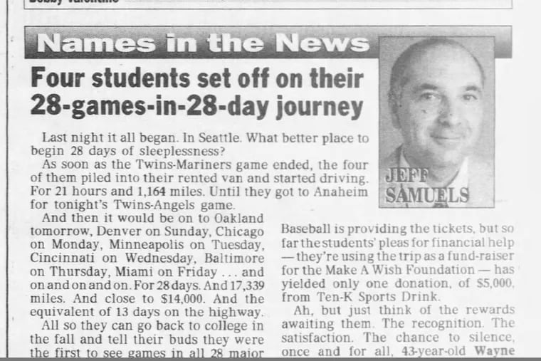 Four students set off on their 28-games-in 28-day journey