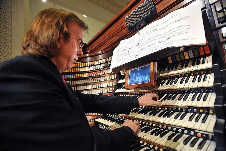 Organist Peter Richard Conte played during the organ's centennial year during a screening of "Metropolis."