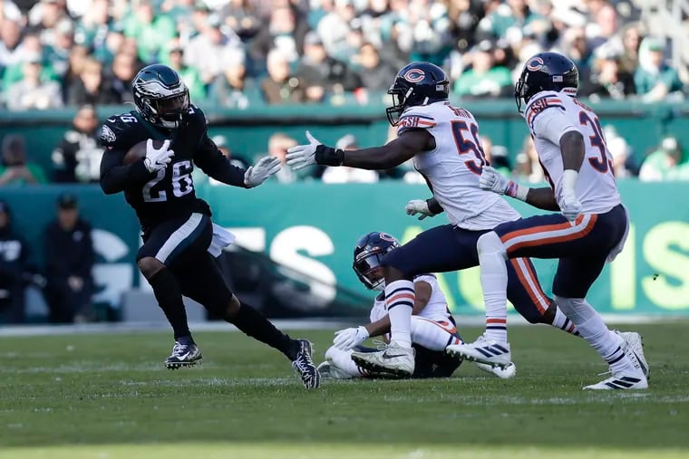 Eagles running back Miles Sanders had 13 touches in the Week 9 win over the Bears, the most he'd seen the ball in a month.