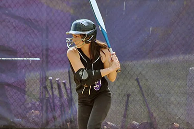 Alyssa Sims is leadoff hitter and one of the most athletic catchers in South Jersey softball. (Courtesy of Cherry Hill West)