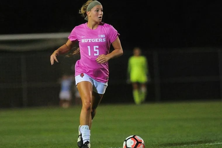 Erin Smith was first team all-Big Ten as a senior defender for Rutgers in 2016.