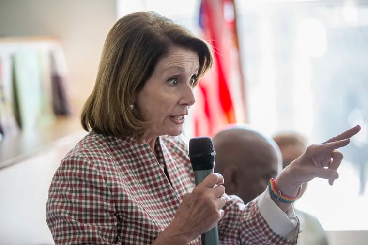U.S. House Minority Leader Nancy Pelosi speaks to those attending a roundtable held at The Food Trust on Monday, June 26, 2017.