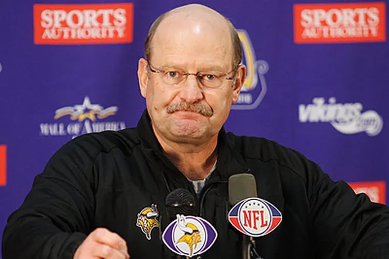 Brad Childress was fired as the Vikings head coach earlier this season. (AP Photo/Andy King, file photo)