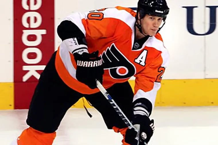 "Whether Chris [Pronger] can play or not is too soon to tell," Flyers GM Paul Holmgren said. (Steven M. Falk/Staff file photo)