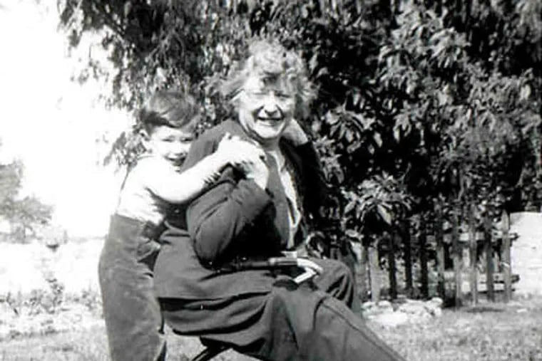 Michael Tilson Thomas with grandmother Bessie Thomashefsky in the mid-1940s at his North Hollywood home. She and her husband Boris were luminaries in the Yiddish theater.