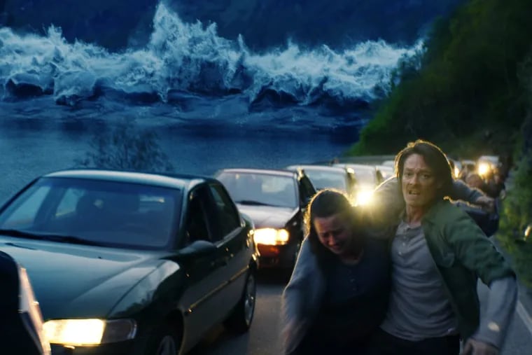 Kristoffer Joner is geologist Kristian, right, and Ane Dahl Torp is Idun in "The Wave."