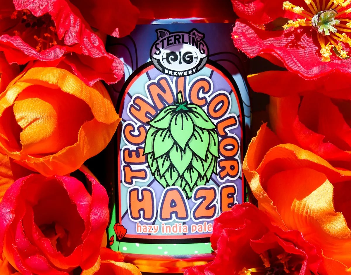 Technicolor Haze IPA from Sterling Pig Brewery in Media.