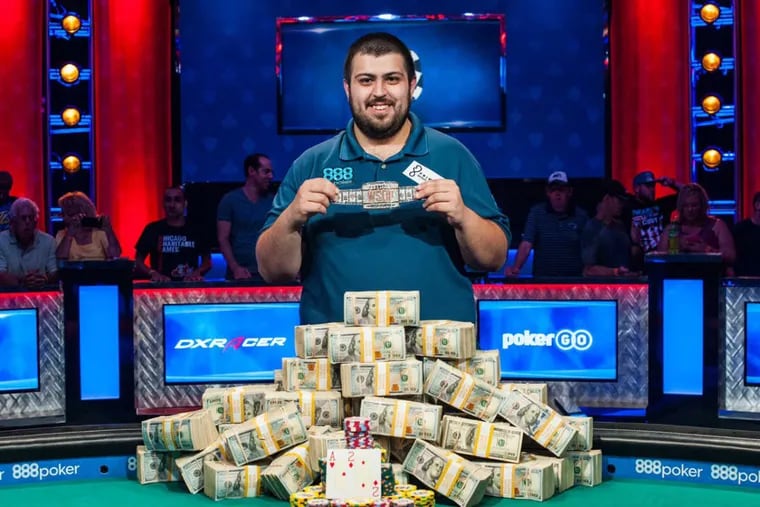 Temple University alum Scott Blumstein won the World Series of Poker Main Event on July 23, 2017. He won $8.15 million.