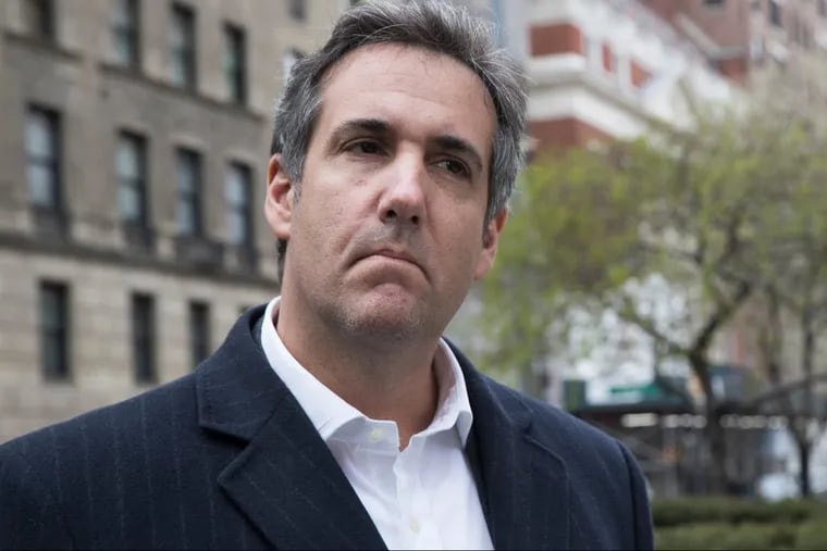 Michael Cohen, lawyer and consigliere for the Trump family enterprises, captured in film last month in New York,